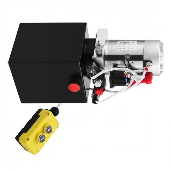 Pompe hydraulique manuel pompe à main simple effet avec réservoir 4L #3 image